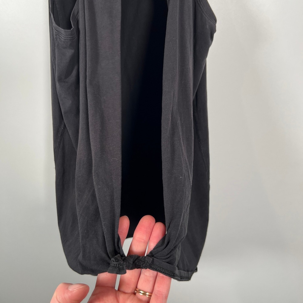 Lululemon Black‎ Twist Back Racerback Tank Top Open Back Activewear Womens - Picture 4 of 6
